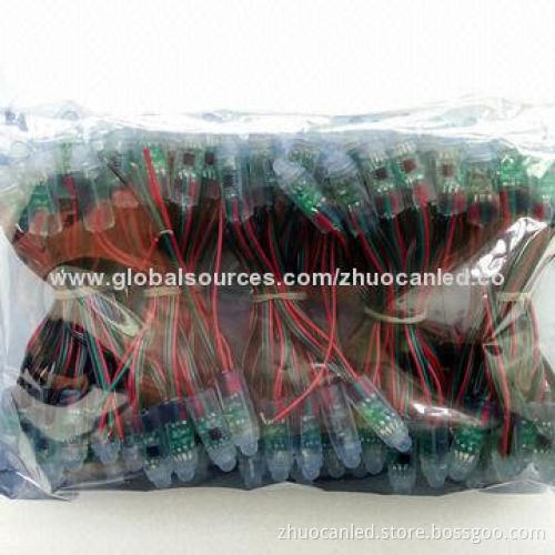 Intelligent RGB LED pixel flat mini string, 5V DC